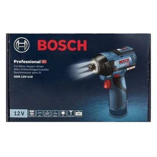 Bosch GDR 12V-110 Professional Solo винтоверт аккумуляторный (без АКБ и ЗУ), 06019E0002
