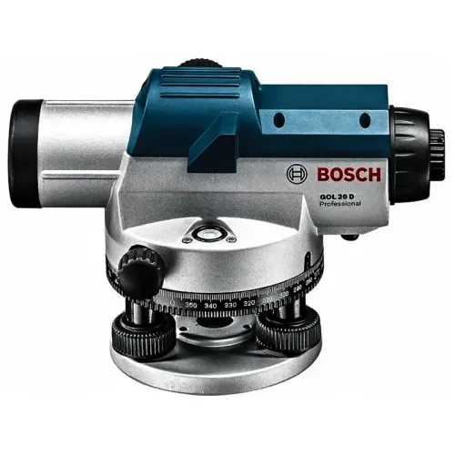 Bosch GOL 20 D Professional оптический нивелир со штативом BT 160 и рейкой GR 500, 0601068402