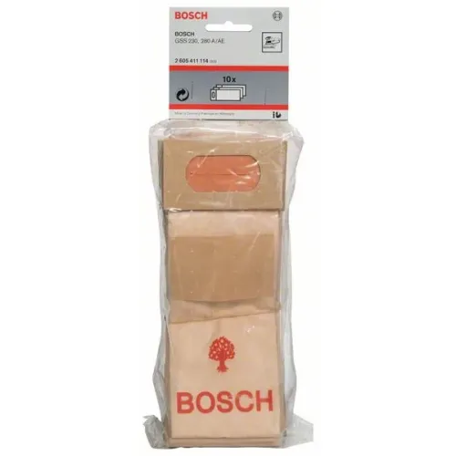 Bosch бумажный пылесборный мешок для GSS 230 и 280, 10 шт., 2605411114