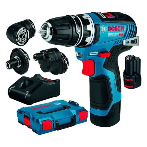 Bosch GSR 12V-35 FC Professional аккумуляторная дрель-шуруповерт (2 x 3 Ач, ЗУ) с набором насадок, 06019H3000
