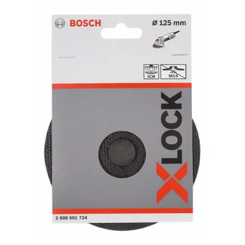 Bosch SCM X-LOCK опорная тарелка с центрирующим штифтом 125 мм, 2608601724