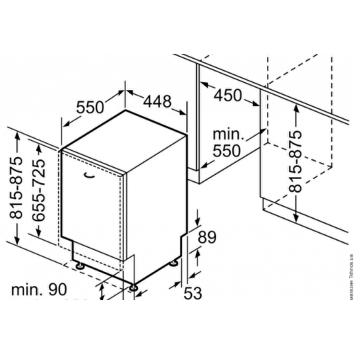 Встраиваемая посудомоечная машина Bosch SPV45MX01E