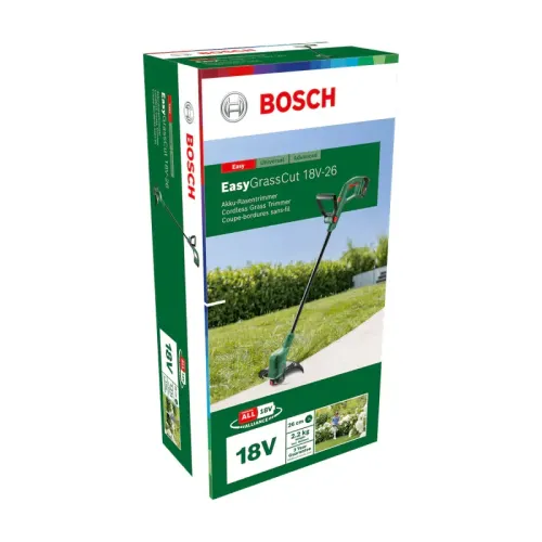 Bosch EasyGrassCut 18V-26 Solo аккумуляторный триммер (без АКБ и ЗУ), 06008C1C04