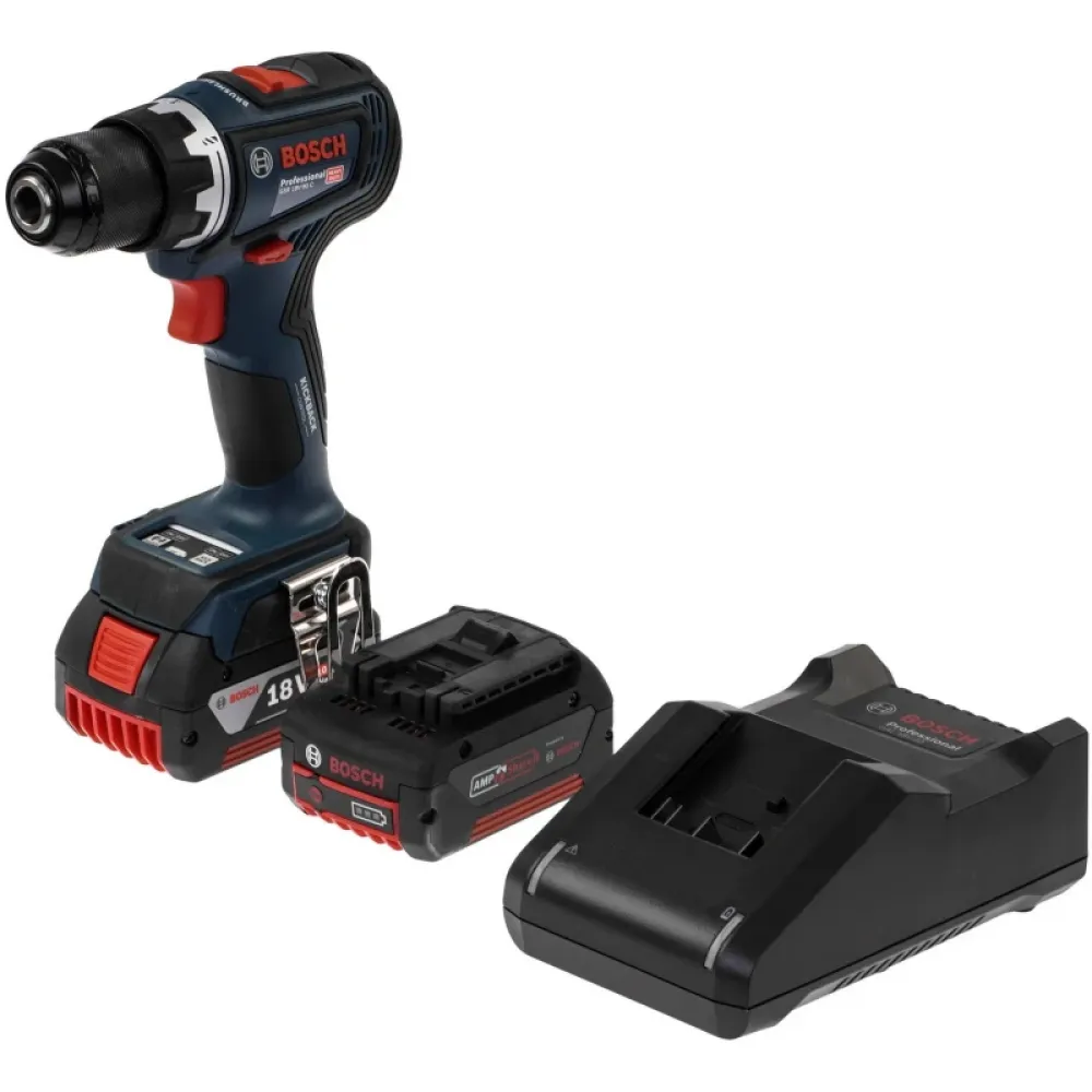 Bosch GSR 18V-90 C шуруповерт аккумуляторный (2 x 5 Ач, ЗУ), кейс, 06019K6006