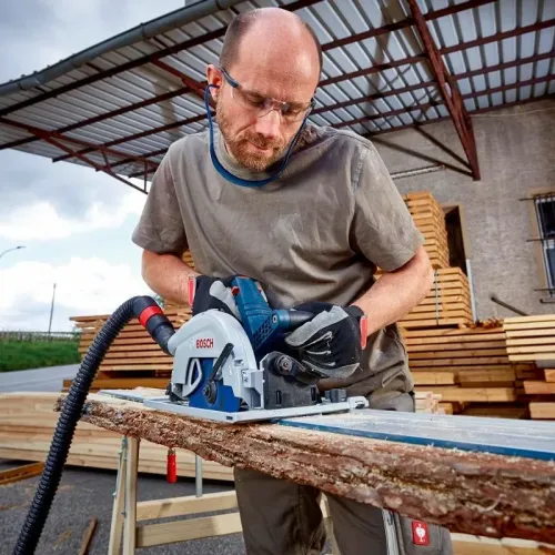 Bosch GKS 18V-68 GC Professional аккумуляторная циркулярная пила (2 x 8 Ач, ЗУ) с модулем Bluetooth, 06016B5101