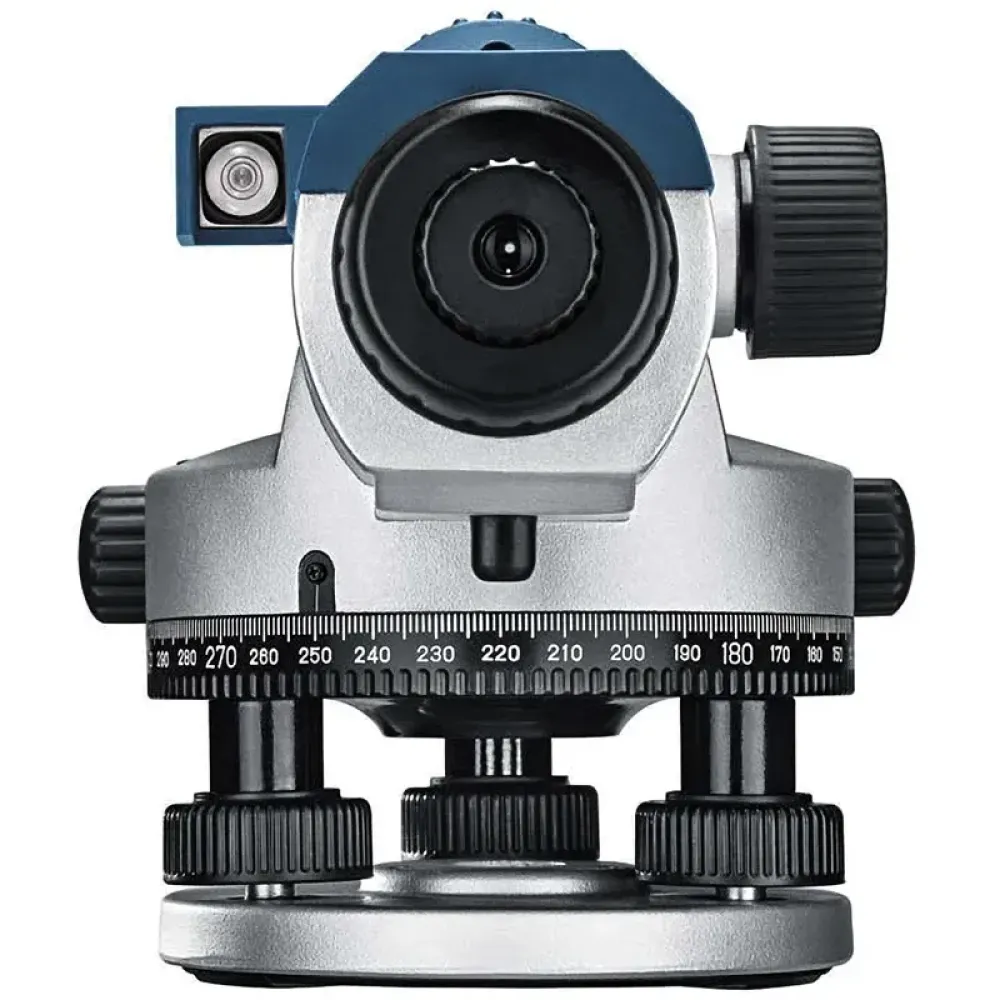 Bosch GOL 26 D Professional оптический нивелир + бленда, кейс, ключ, отвес и регулировочный штифт 0601068000