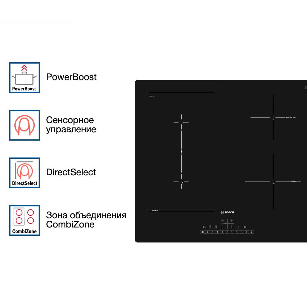Индукционная варочная панель Bosch PVS611FB5E