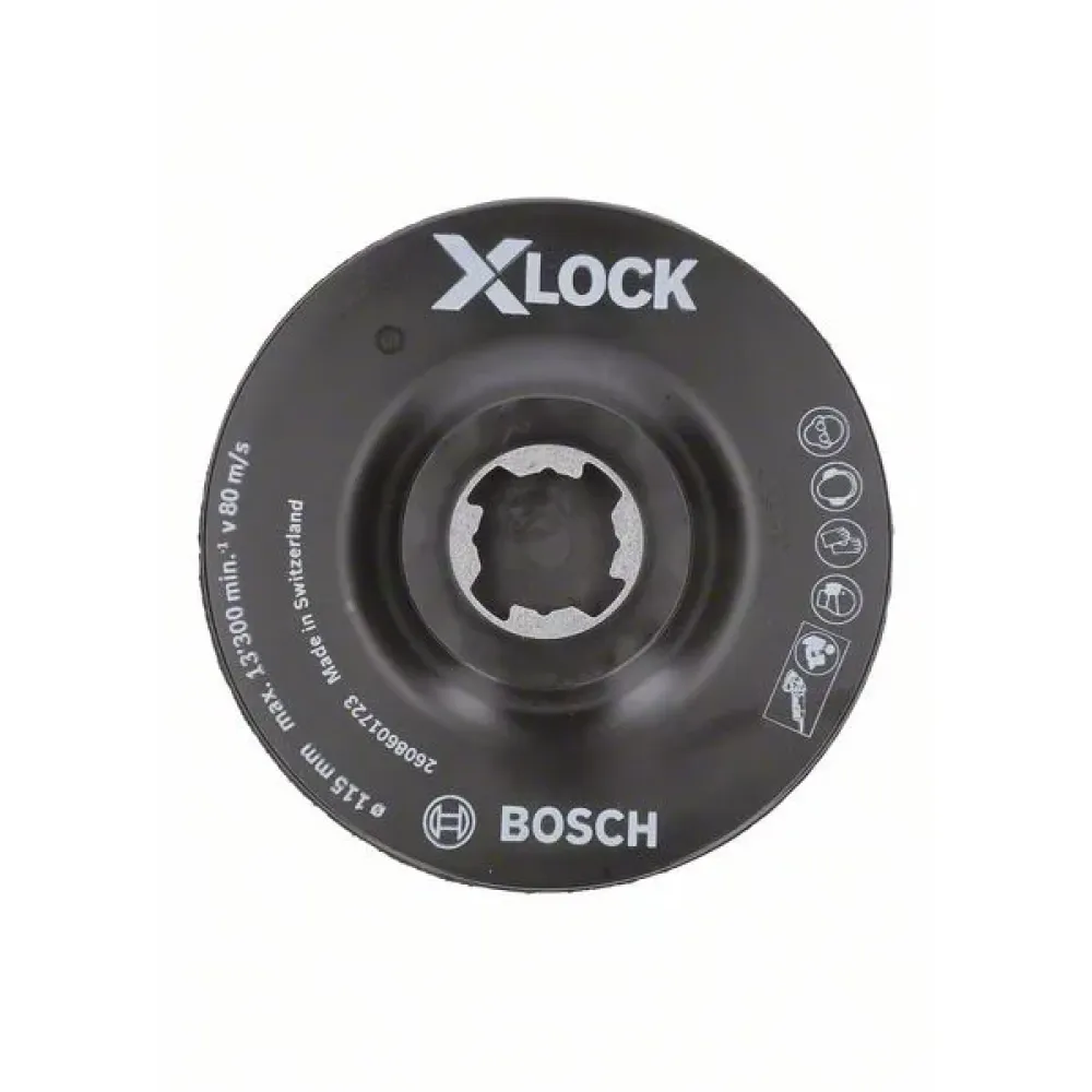 Bosch SCM X-LOCK опорная тарелка с центрирующим штифтом 115 мм, 2608601723