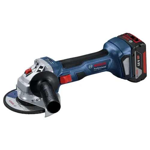 Bosch GWS 180-LI Professional аккумуляторная шлифмашина угловая (2 x 4 Ач, ЗУ), 06019H90R0