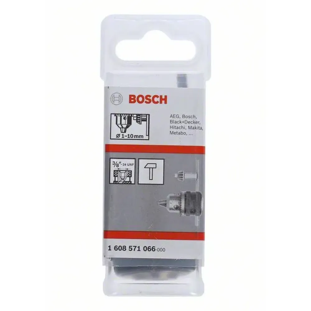 Bosch Keyless Chuck кулачковый патрон до 10 мм, 3/8 дюйма - 24, 1608571066