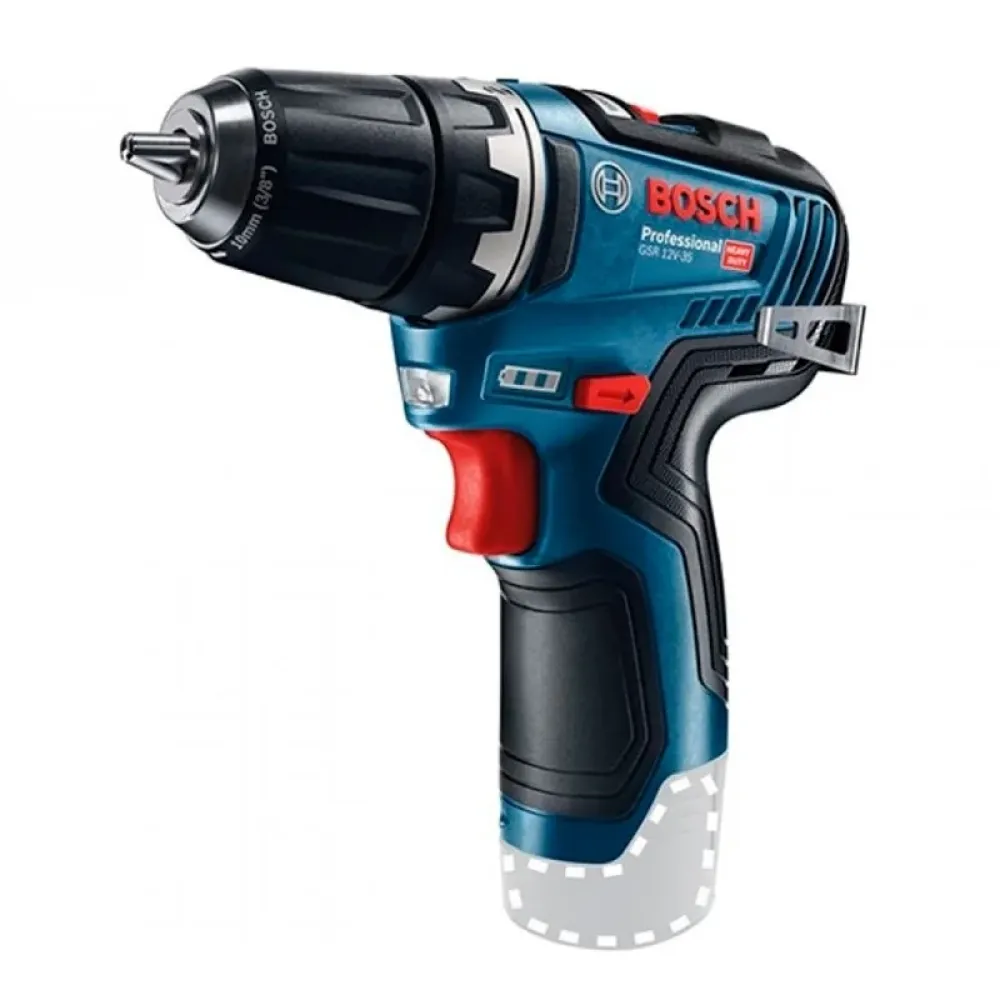 Bosch GSR 12V-35 Professional Solo аккумуляторный бесщеточный шуруповерт (без АКБ и ЗУ), 06019H8000