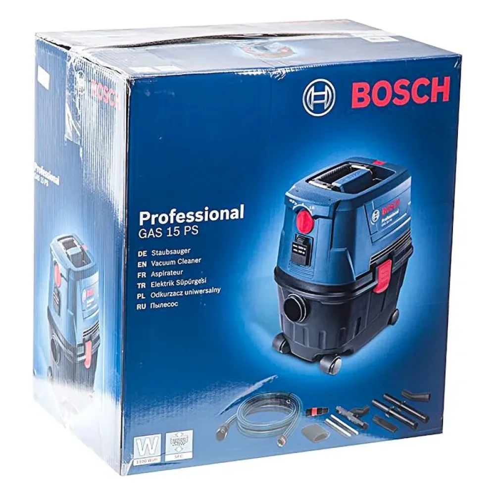 Bosch GAS 15 PS Professional строительный пылесос, 06019E5100