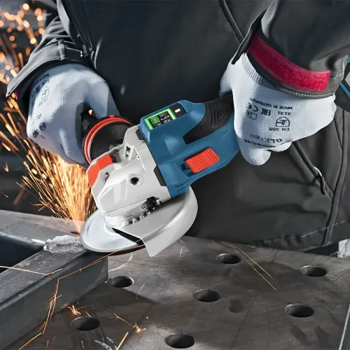 Bosch GWS 18V-15 SC Professional аккумуляторная угловая шлифмашина (2 x 8 Ач, ЗУ), 06019H6101