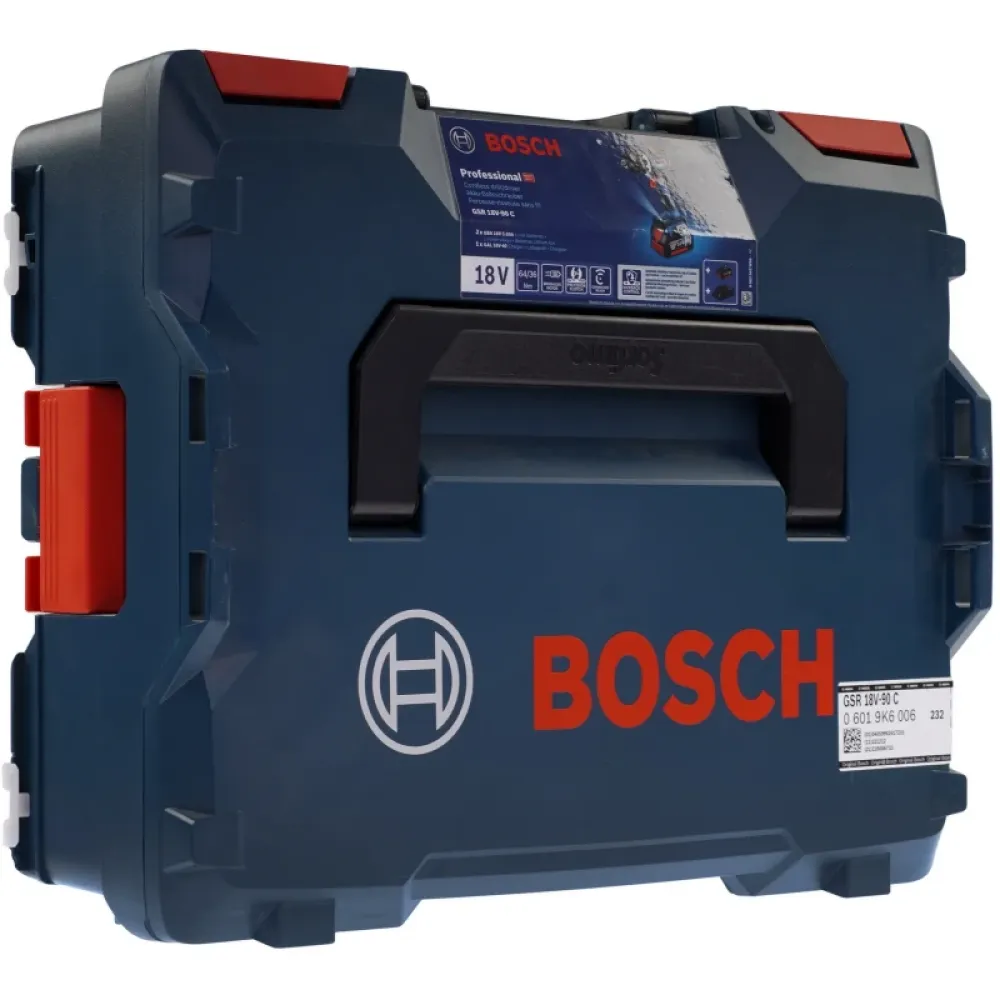 Bosch GSR 18V-90 C шуруповерт аккумуляторный (2 x 5 Ач, ЗУ), кейс, 06019K6006