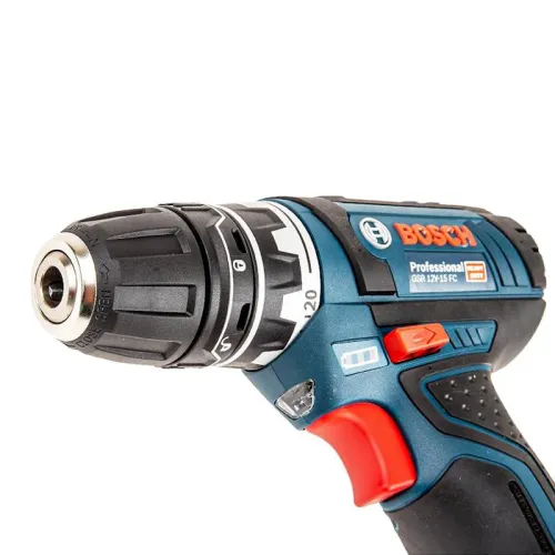 Bosch GSR 12V-15 FC Professional аккумуляторный шуруповерт (2 x 2 Ач, ЗУ), 06019F6001