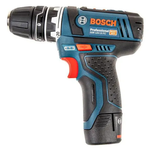 Bosch GSR 12V-15 FC Professional аккумуляторный шуруповерт (2 x 2 Ач, ЗУ), 06019F6001