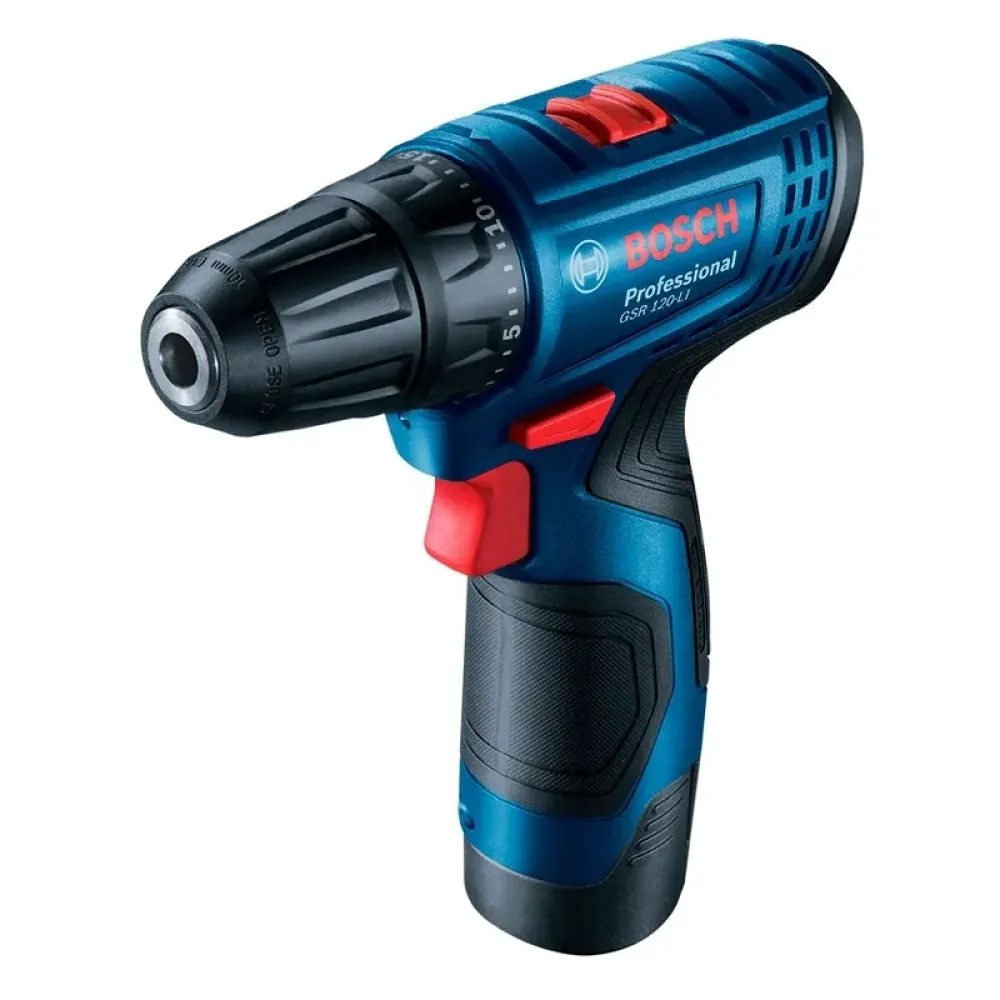 Bosch GSR 120-LI Professional аккумуляторная дрель-шуруповерт (2 x 2 Ач, ЗУ), 06019G8002