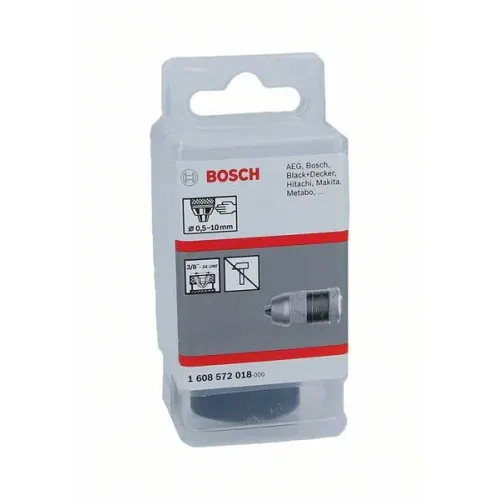 Bosch Keyless Chuck быстрозажимный сверлильный патрон 0.5-10 мм, 3/8 дюйма - 24, 1608572018