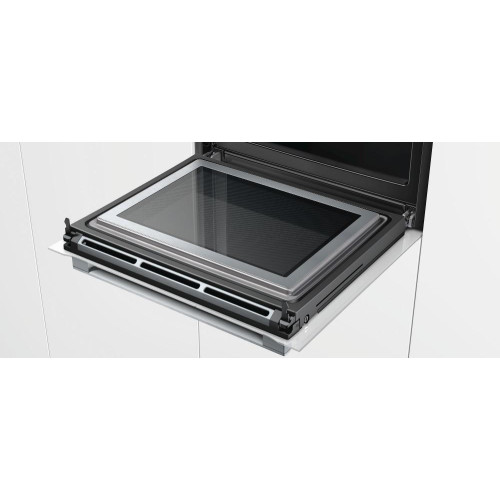 Духовой шкаф с микроволнами и паром Bosch HNG6764W6