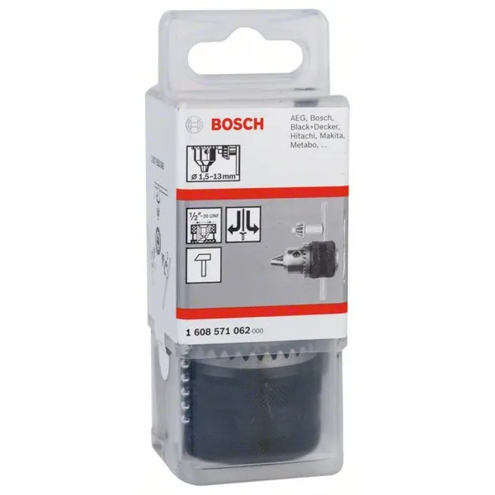 Bosch Keyless Chuck кулачковый патрон до 13 мм, 1/2 дюйма - 20 с П/Л вращением, 1608571062