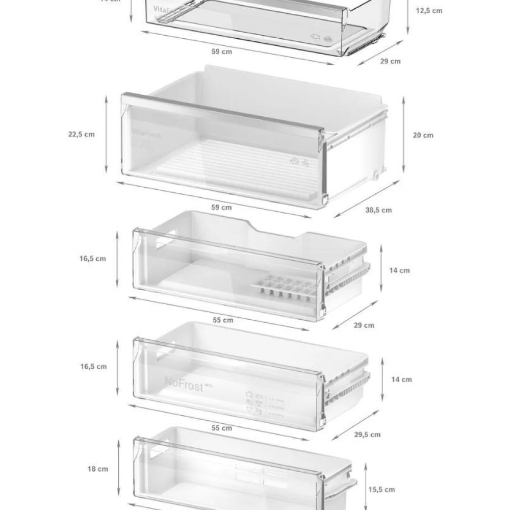 Встраиваемый двухкамерный холодильник Bosch KBN96ADD0