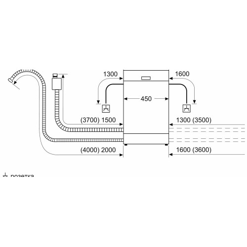 Встраиваемая посудомоечная машина Bosch SRV2HMX4FR