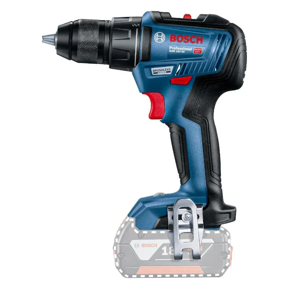 Bosch GSR 18V-50 Professional Solo аккумуляторный шуруповерт (без АКБ и ЗУ), 06019H5002